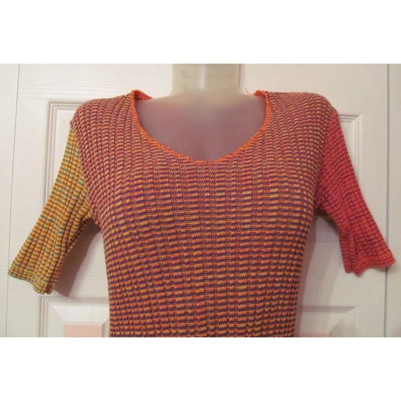 LA FEE MARABOUTEE Multi knit geometric mini dress - Picture 2 of 8